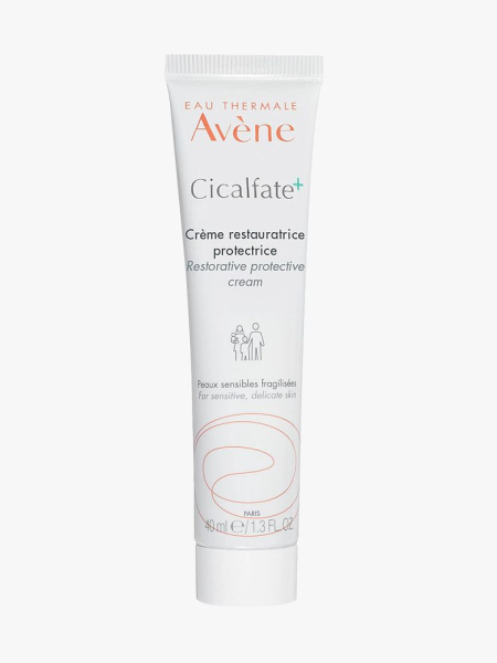 Avène Cicalfate+ Restorative Protective Cream white tube on light gray background